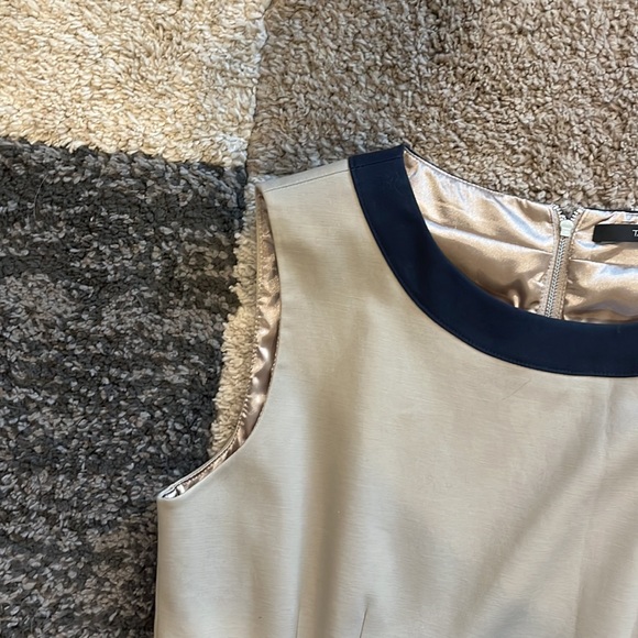 NWOT Tahari Woman's classy tan dress. It is a size 8. - Picture 4 of 9